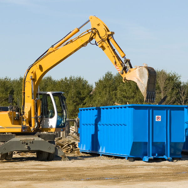 can i choose the location where the residential dumpster will be placed in Upland NE